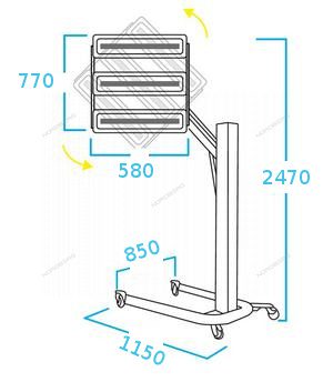 Сушка инфракрасная коротковолновая, 3 элемента 4 Сушка Инфракрасная Коротковолновая, 3 Элемента — Изображение 4