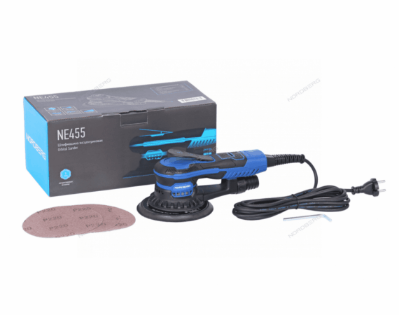 Шлифмашина эксцентриковая 5 мм, диск 150 мм, 350 Вт