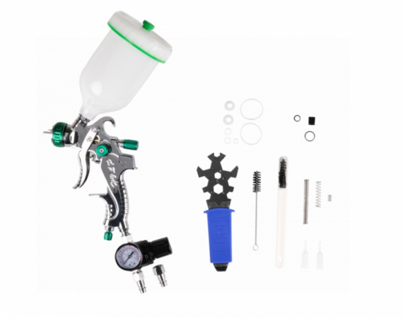 Краскопульт HVLP с верхним бачком, сопло 1,7 мм